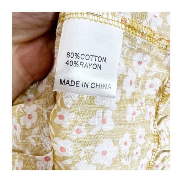 Princess Polly Foster Mini Dress Yellow Floral Womens Size 2 - Picture 6 of 9